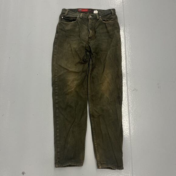Vintage 90s Levi's Silvertab Green Loose Fit Jeans 31x32 - Picture 1 of 4